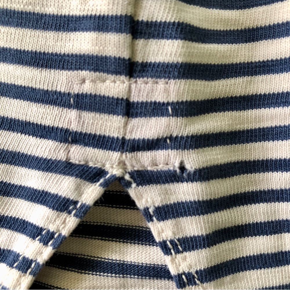 45RPM umii908 Breton Stripe Shirt Long Sleeve Cotton Size XS made in Japan - Picture 6 of 9